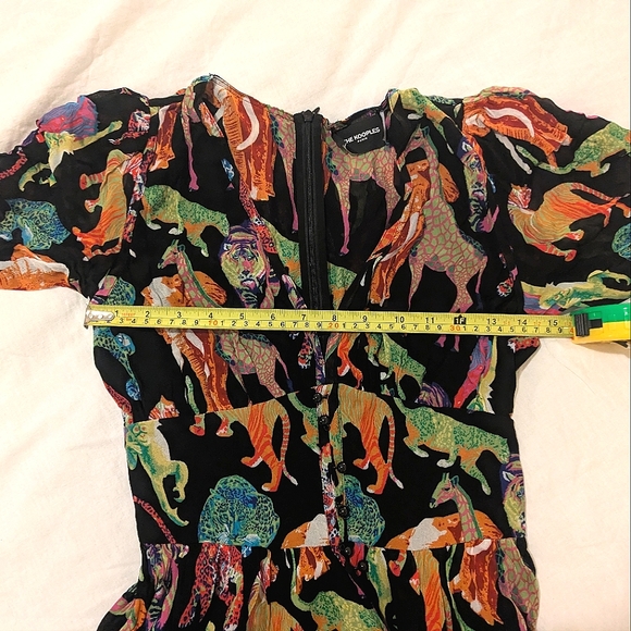 The Kooples Electric Zoo Print Viscose Dress - Picture 2 of 2
